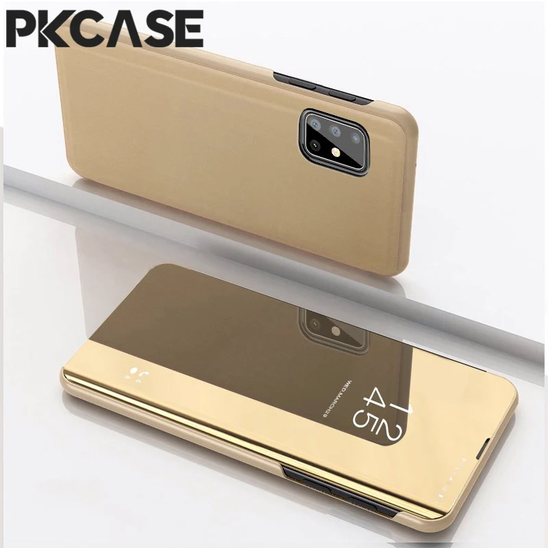 PKCASE Reflective Mirror Flip Phone Case Cover