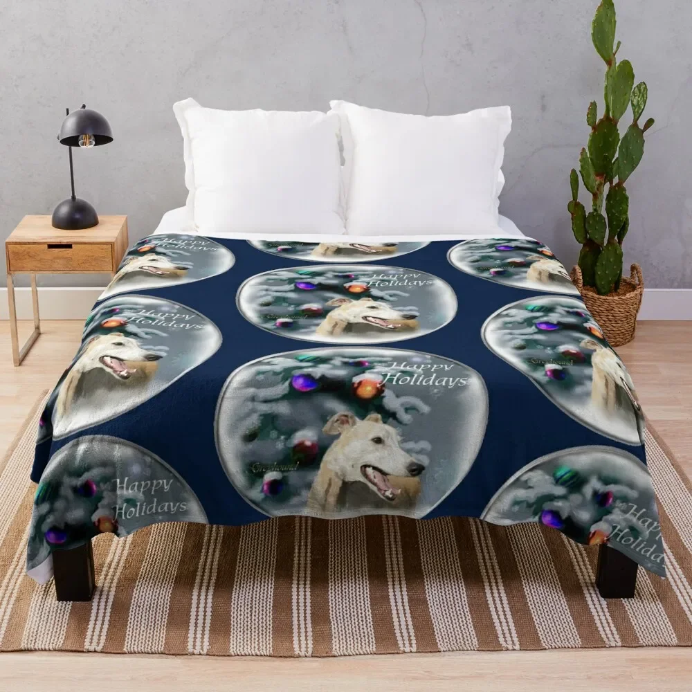 

Greyhound Lovers Christmas Gifts Throw Blanket Large Summer Flannel Fabric Single Blankets