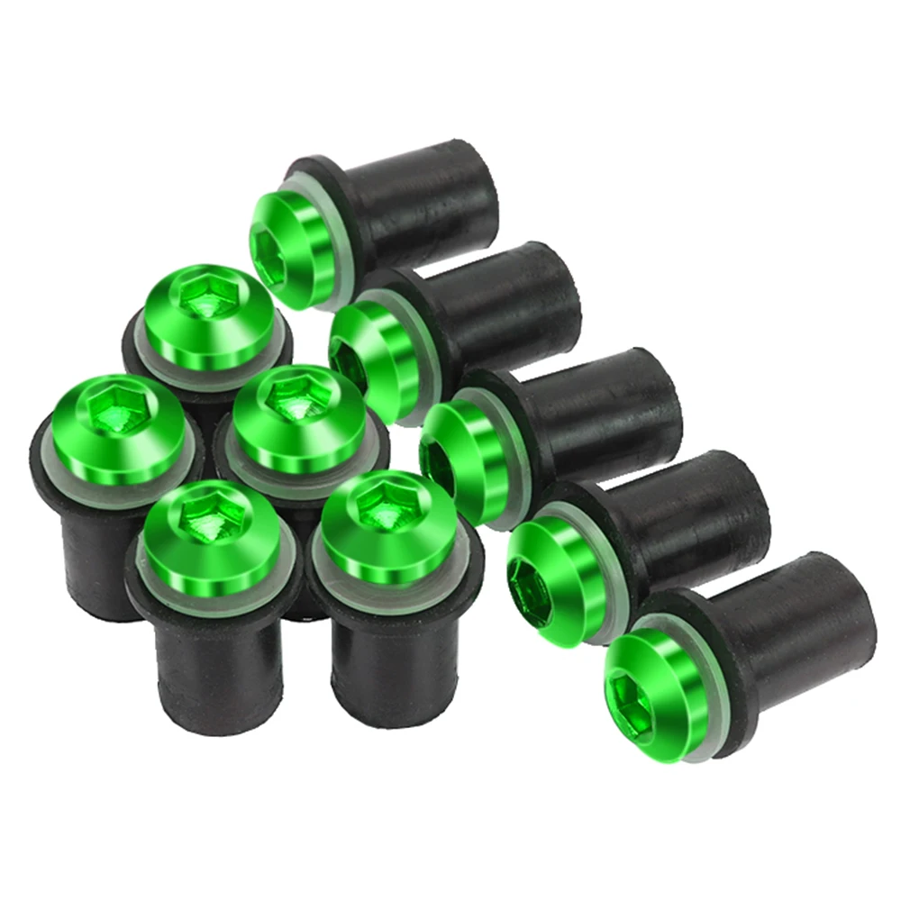 10PCS M5 Windscreen Windshield Bolts Screws Kits FOR Kawasaki