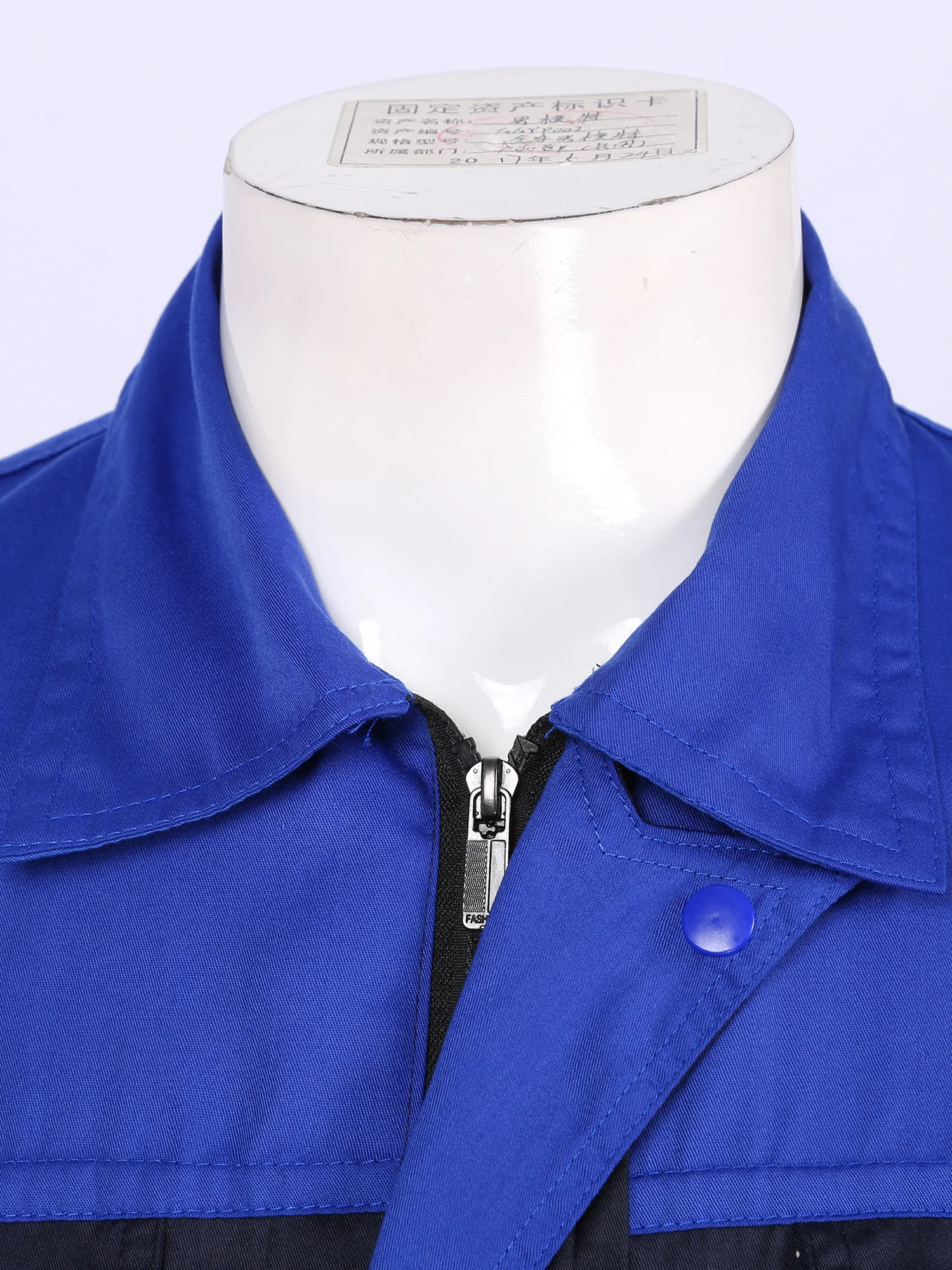 Mens Factory Work Shirt Uniform Short Sleeve Turn-Down Collar Workwear Motor Mechanic Repair Workshop Two-pocket T-shirts Tops