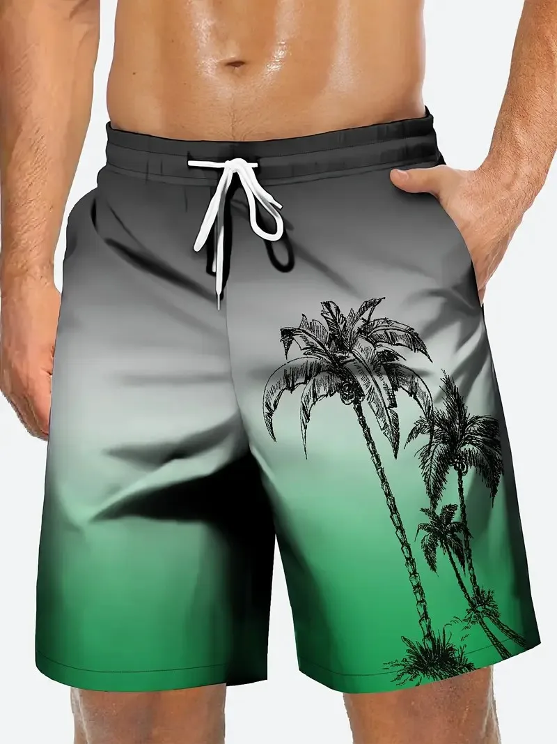Hawaiian Beach Shorts Men 3D Print Surfing Pants