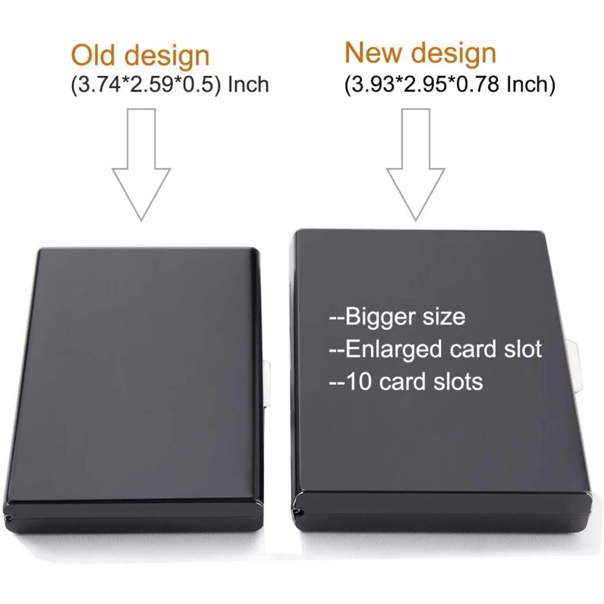 Premium RFID Blocking Metal Card Holder - Stylish Wallet & Business Card Organizer with Gift Box Packaging