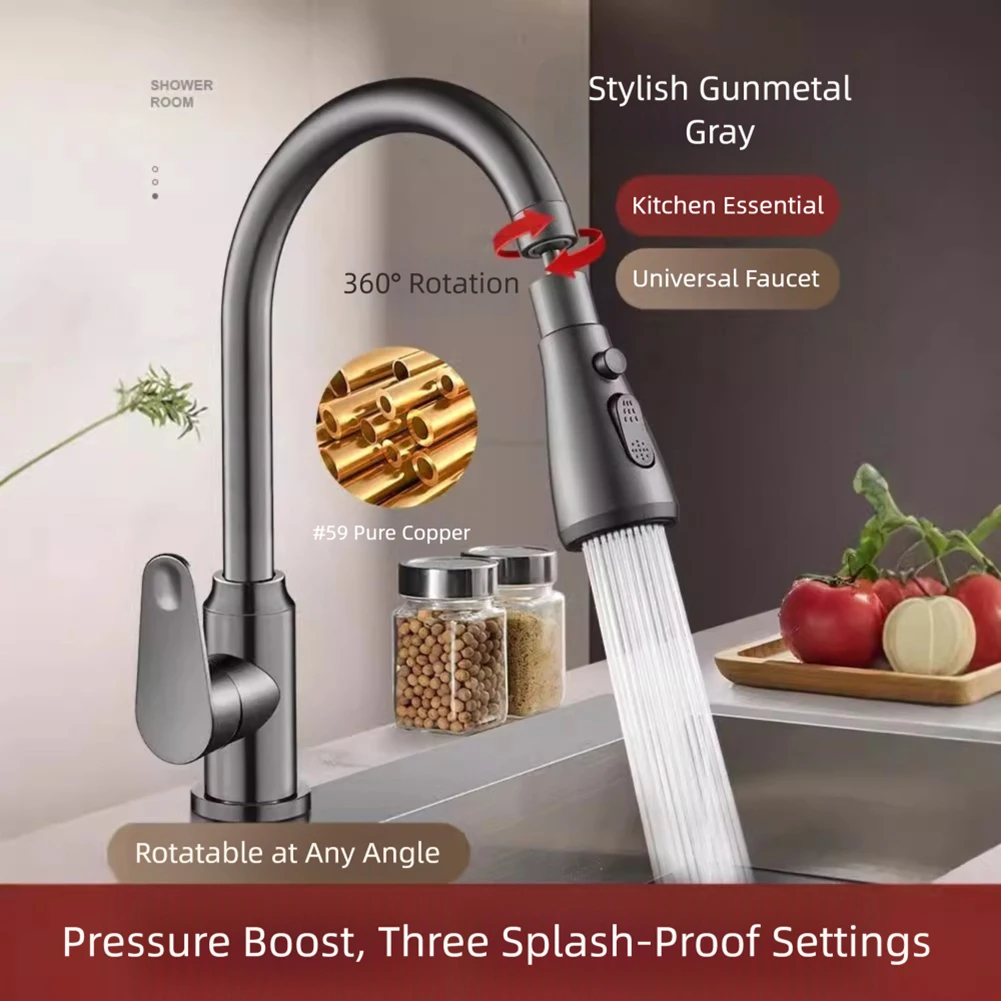 3 In1 Kitchen Replaceable Faucet Sprayer Nozzle ABS Durable Water Tap Water Basin Sink Shower Spray Head Kitchen Accessories