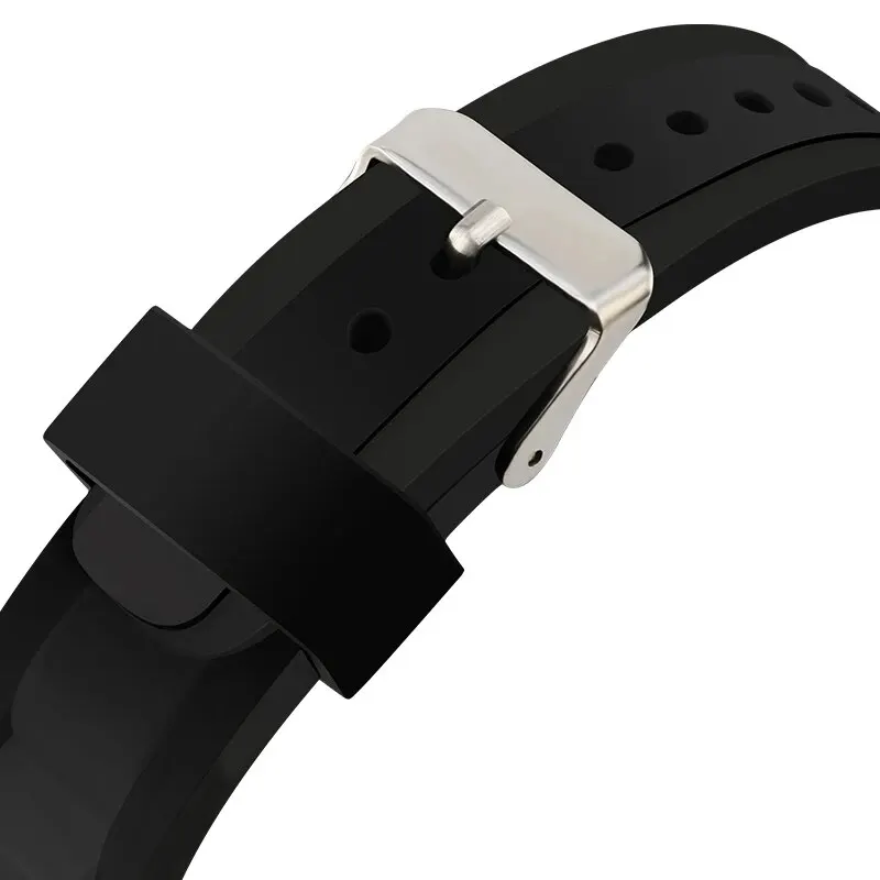 Elegant 40mm Quartz Analog Watch with Rotating Bezel and Rubber Strap