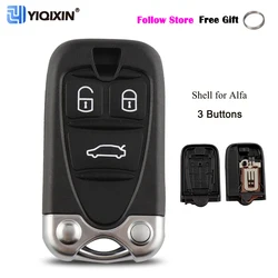YIQIXIN Smart Remote Car Key Shell Fob 3 Buttons Uncut Insert Blade For Alfa Romeo159 Brera 156 Spider  Auto Accessories Replace