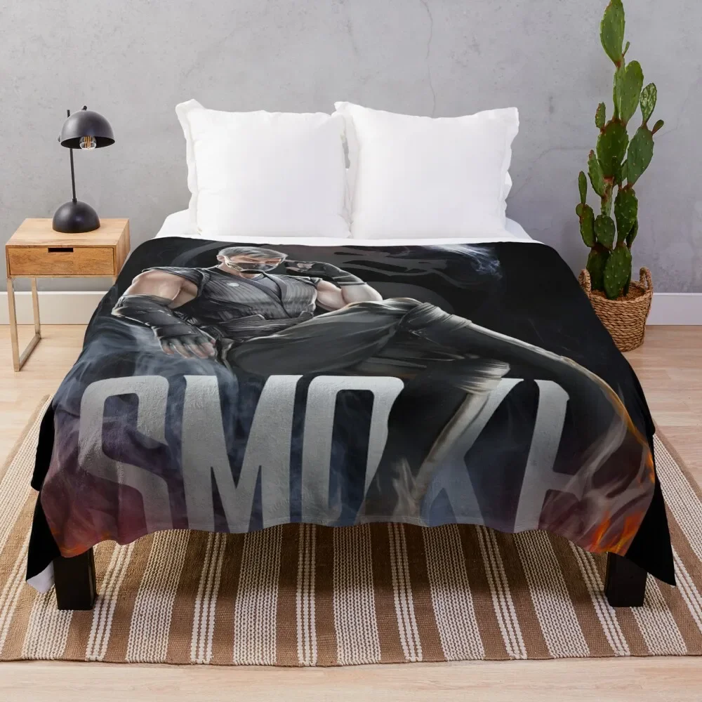 

SMOKE Throw Blanket Hairy Fashion Sofas Luxury St Blankets