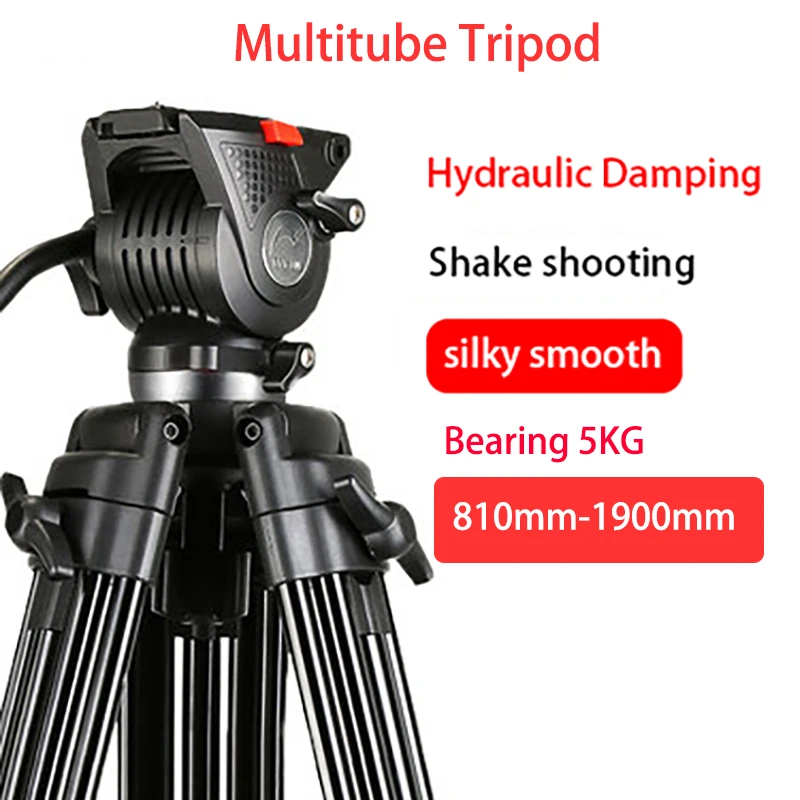 Professional Multitube Tripod Stand Fluid Head For Panoramic Shooting