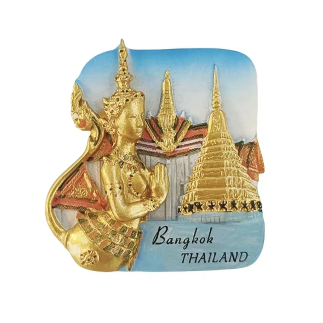 Asia Thailand Samui Krabi Phuket Bangkok Tourist Souvenir Magnetic Sticker Fridge Magnetic Refrigerator Handicraft Gifts