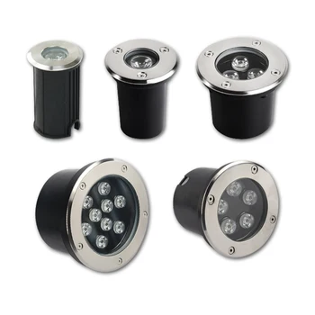 LED 정원 조명 지하 3W 5W 7W 10W 방수 IP67 야외 바닥 매립형 스포트라이트 외부 데크 조명, 220V DC12V24V
