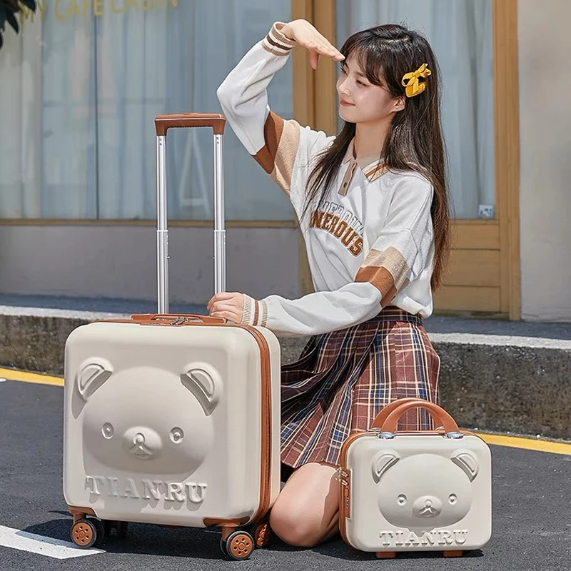 Kids Trolley Suitcase 20 inch Kids cartoon suitcase with handbag Travel luggage boys fashion rolling luggage
