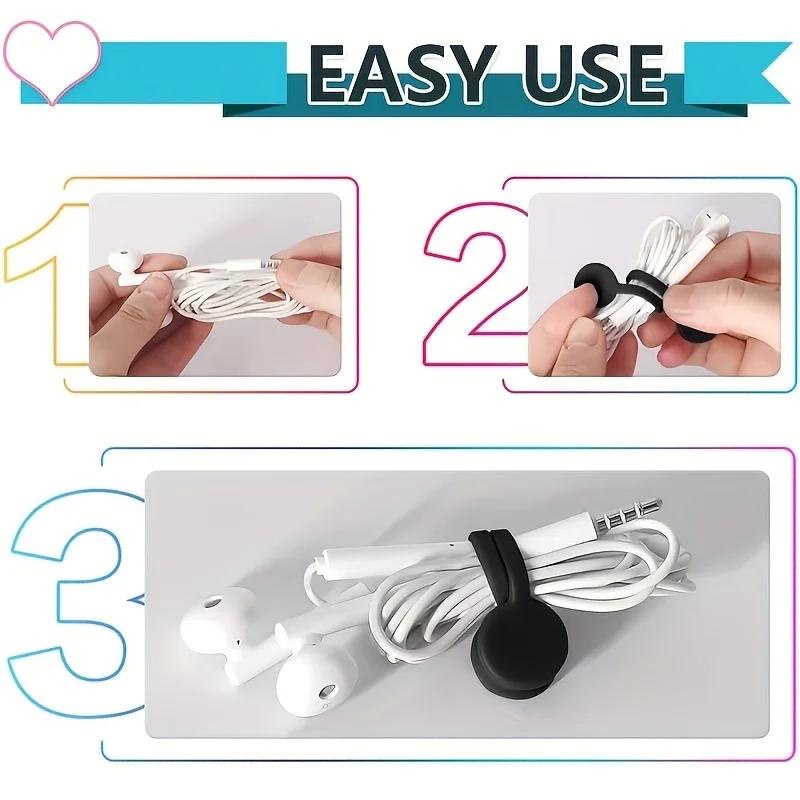 1pc-Reusable Magnetic Cable Ties, Cord Organizer, Silicone Magnetic Cord Ties for Bundling Stuff, Book Marker Fridge Magnets
