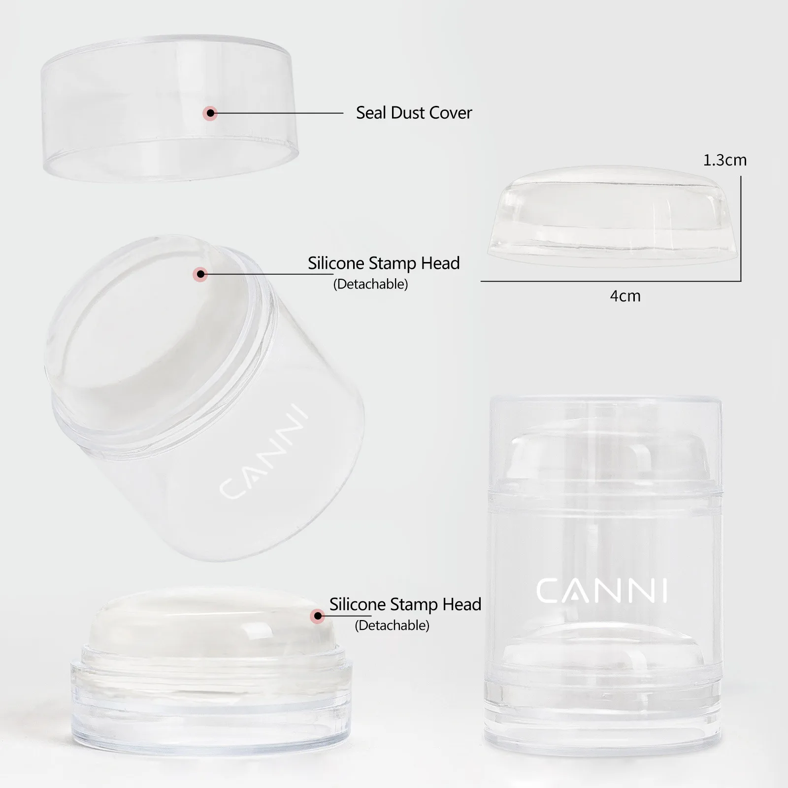 CANNI 5g Koreanisches Transfer-Stempelgel, 3D-fester Stereoklebstoff, französisches Nageldesign, neue Formel, Soak Off UV-LED-Lackgel – Detail 7