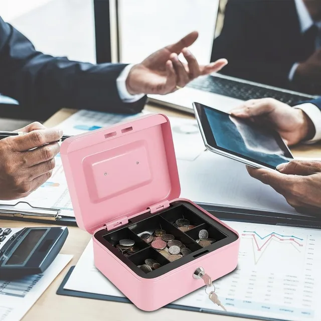 Security Cash box Key Safe Box Key Locker Safe Home Shop Steel Safe Money Box Storage Hidden Coin Money Jewellery 3
