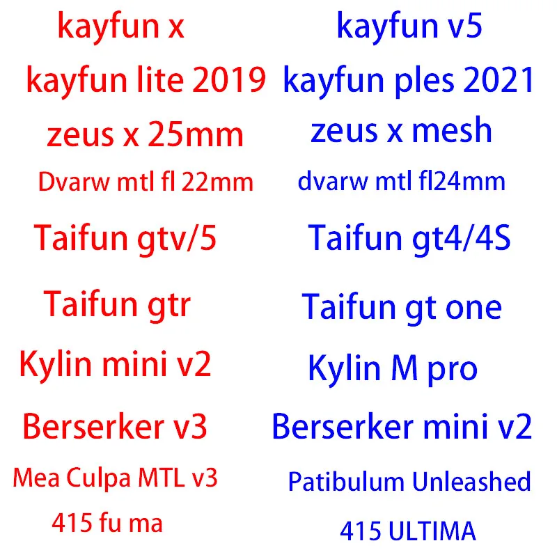 Outdoor furniture accessories siren 2 v4 dvarw mtl dl fl bskr mini v2 v3 zeus x mesh Dead Rabbit 3 ARBITER kayfun x lite swing
