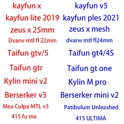 Outdoor furniture accessories siren 2 v4 dvarw mtl dl fl bskr mini v2 v3 zeus x mesh Dead Rabbit 3 ARBITER kayfun x lite swing