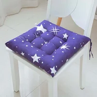 1pc 40x40cm Square Chair Cushion Cotton Linen Chair Back Cuhsion With Anti-skid Strap Home Office Chair Protective Mat Seat Pad 2