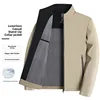 Spring Autumn Busin Casual Stand Collar Jaet Men Middle Aged And ly Dad Clothes ket Zipper Loose Outerwear