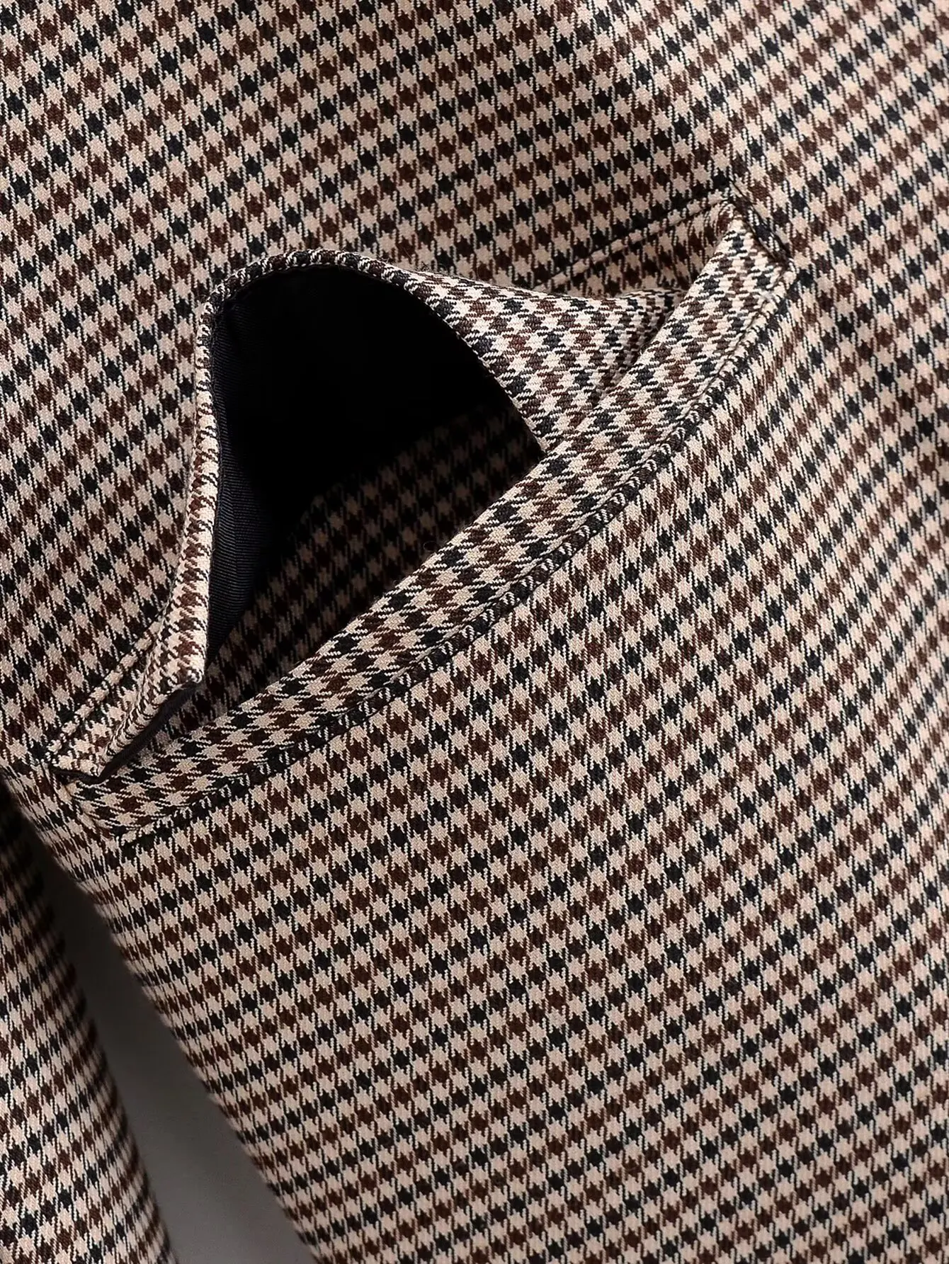 Women Double Breasted Plaid Blazer Coat Female Vintage Long Sleeve Pockets Outerwear Spring Autumn Lady Chic Streetwear Jacket