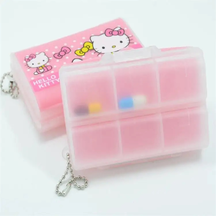 TAKARA TOMY Fashion Cartoon Hello Kitty Pill Box Simple Portable Portable Foldable Organizing Storage Box 3 TAKARA TOMY Fashion Cartoon Hello Kitty Pill Box Simple Portable Portable Foldable Organizing Storage Box 3