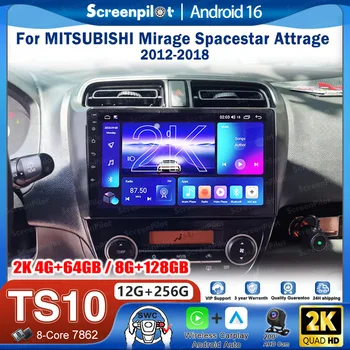 Radio Estéreo para Auto con Android 16 para MITSUBISHI Mirage Spacestar Attrage 2012-2018, Reproductor de Video, GPS, Pantalla Táctil, Bluetooth, 8 Núcleos 1