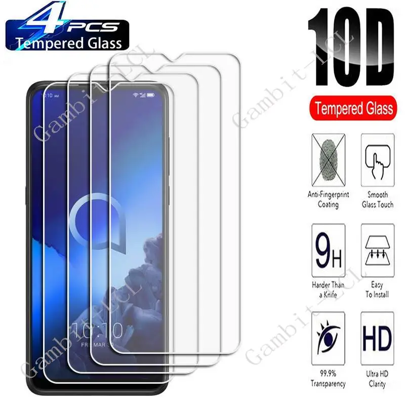

Защитное закаленное стекло для Alcatel 3X (2019), 4 шт.