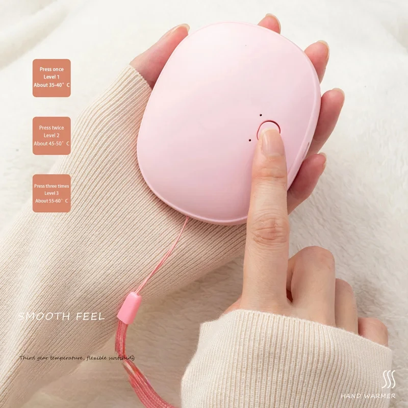 Portable Pocket Hand Warmer Rechargeable Electric Heater USB Three Level Adjustable Temperature Outdoor Winter Warmth Artifact 2