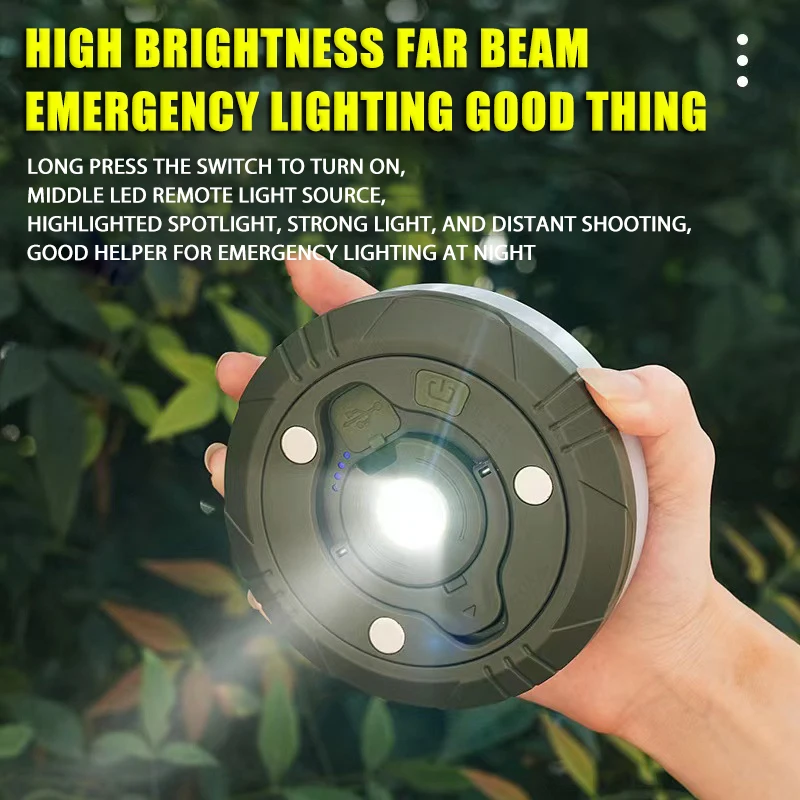 USB Rechargeable Camping Light Outdoor Tent Light XTE LED Flashlight with Magnet Hook 10 Meter Strip (warm Light+RGB) camping light portable lanterns camping lamp