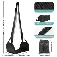Newest Airplane Foot Hammock Airline Foot Rest With Removable Pad Adjustable Strap Foot Hammock With Menory Foam For Travel 2