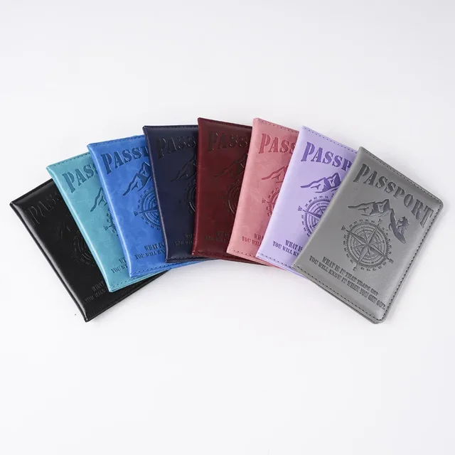 2025 Compass Printed Color Change Passport Cover Passport Holder Ticket Clip Passport Wallet Travel Wallet ID Card Holder Unisex 6