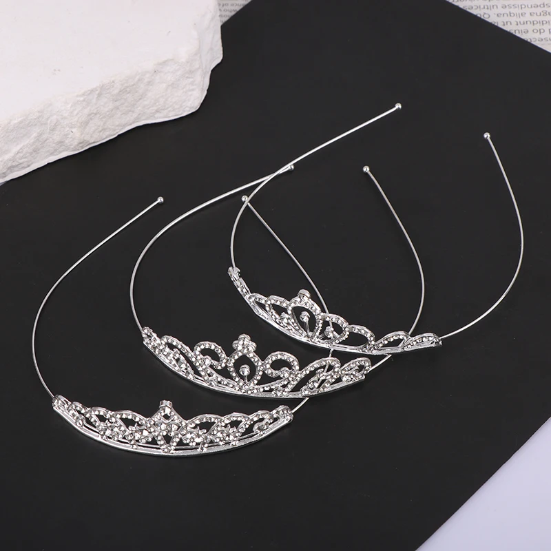 Women Rhinestone Sweet Wind Princess Tiara Birthday Party Crown For Performance Party Decorative Crown