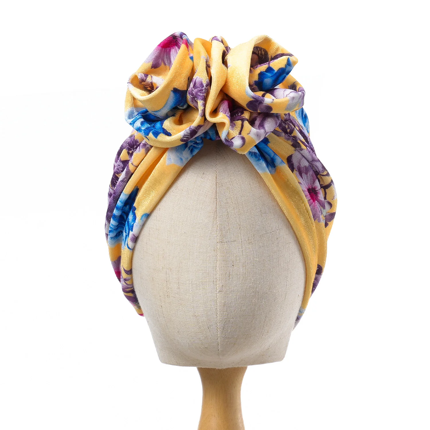 New Bohemia Printed Turbans For Women Muslim Hijab Caps Head Scarf African Headwear Turban Hat Ladies Hair Accessories 4