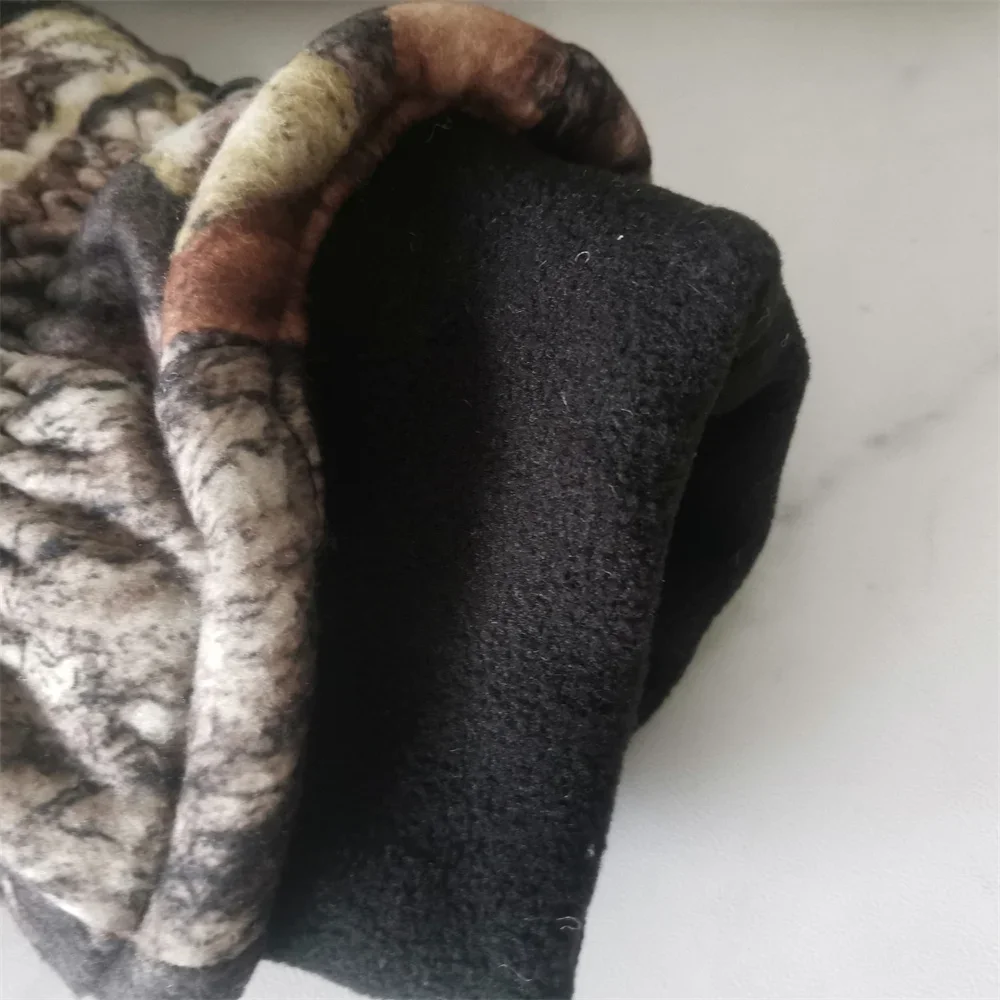 Thicken Winter Bionic Camouflage Full Finger Gloves Outdoor Windproof Warm Wear-resistant Fleece Ski Hunting Gloves