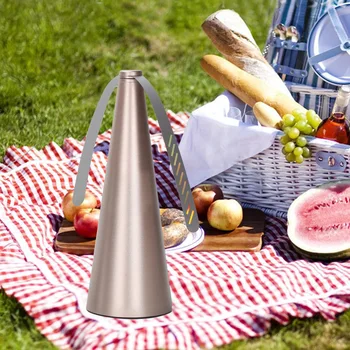 Outdoor Multifunctional Fly Repellent 360° Rotation Fan-type Food Protector Pest Drive Away Table Fan Hiking Camping Equipment