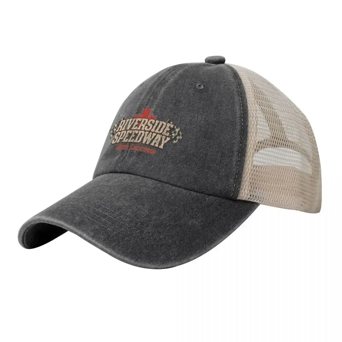 Riverside Speedway Nipawin 1983 Cowboy Mesh Baseball Cap Visor summer hat Anime Mountaineering For Women Men's