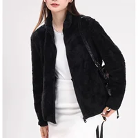 Women's Double-Sided Fleece Jacket Autumn Winter Thickened Cardigan Windbreaker Inner Sweatshirt Warm High Collar Coat