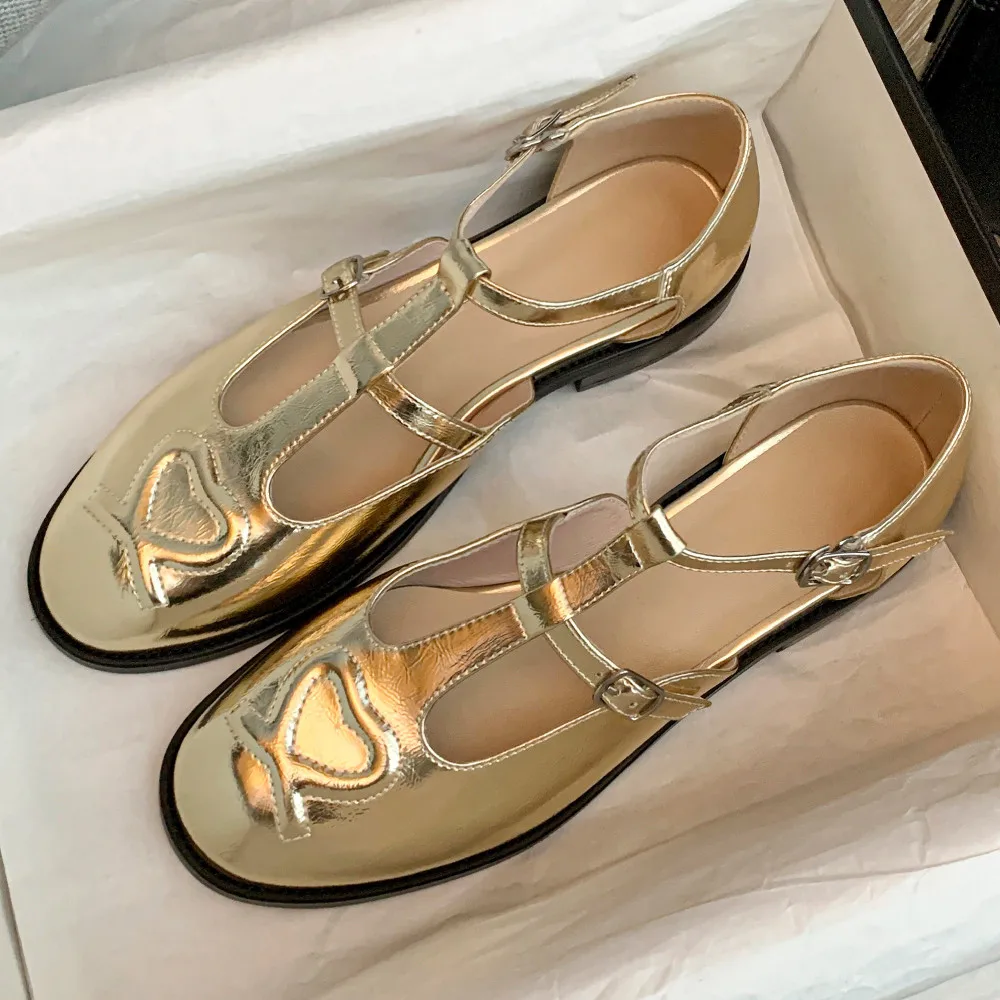 

Women's genuine leather round toe t-strap flats oxfords british style casual female soft comfortable espadrilles summer shoes