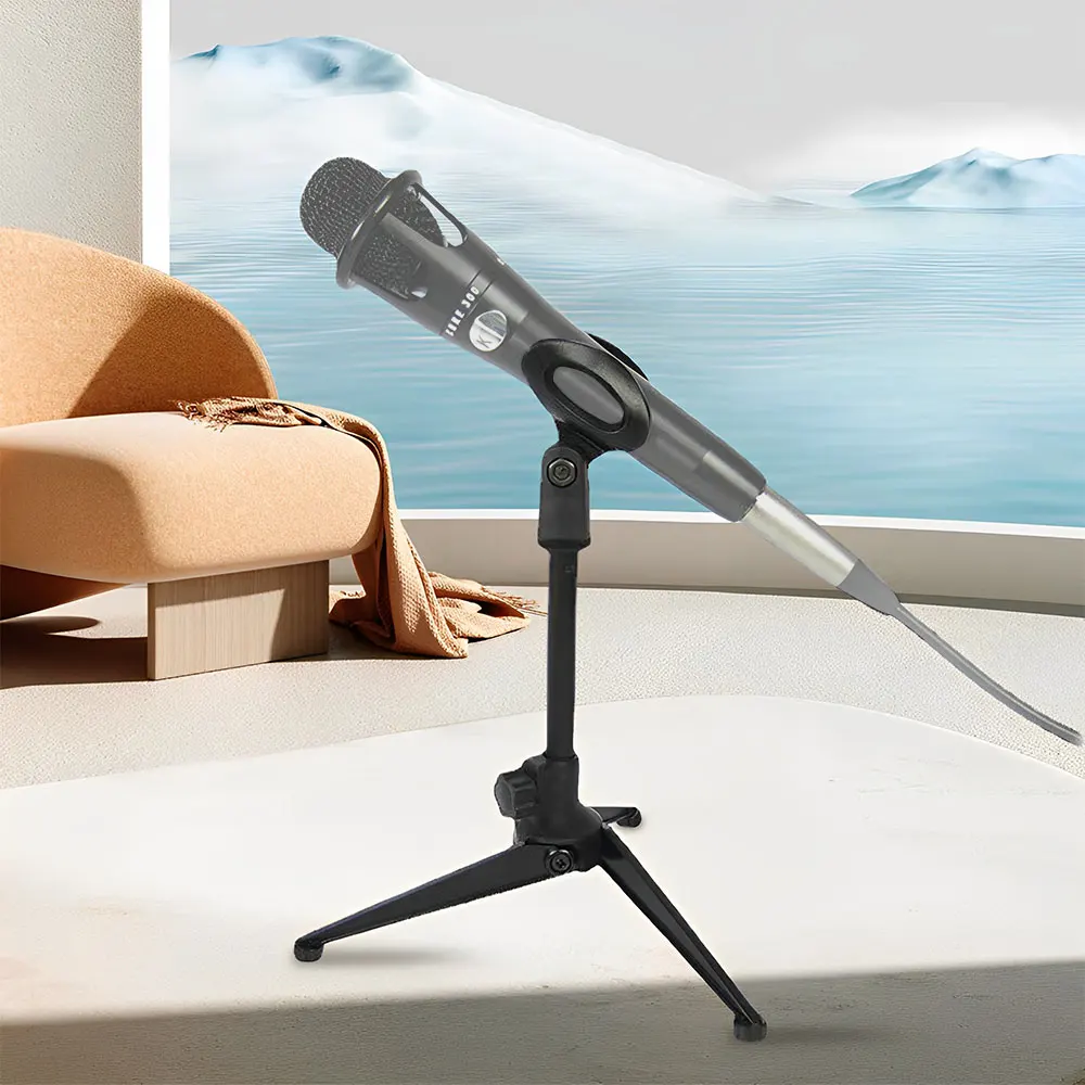 Microphone stand Microphone Stand Universal Adjustable Desktop Mic Stand Portable Foldable Tripod Mic Lightweight Bracket Mini Clip Holder