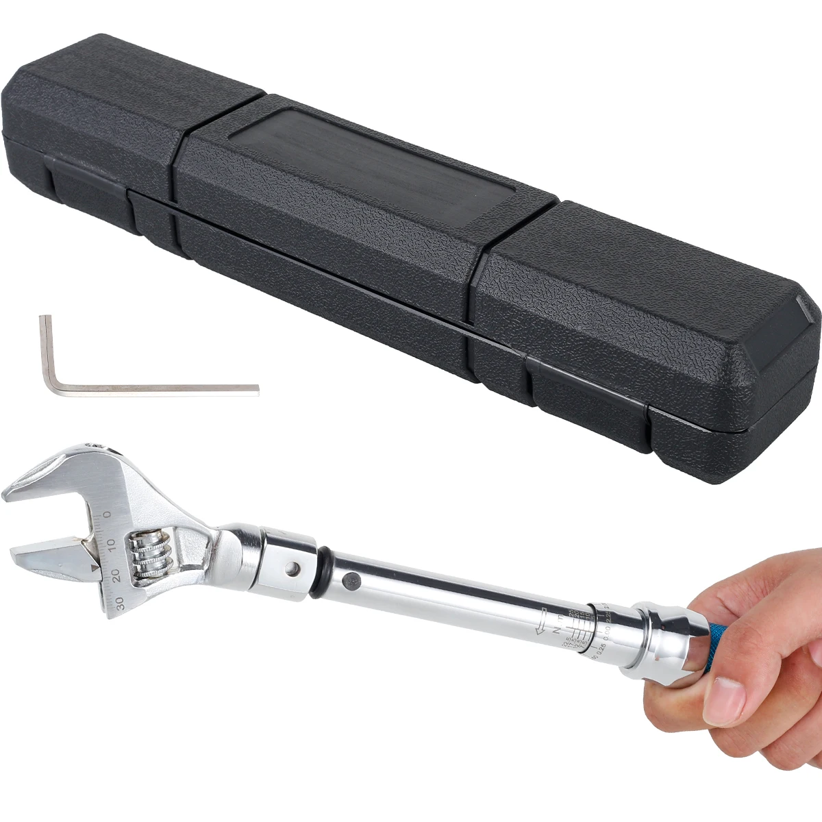 Digital Adjustable Torque Wrench Steel Open End Interchangeable