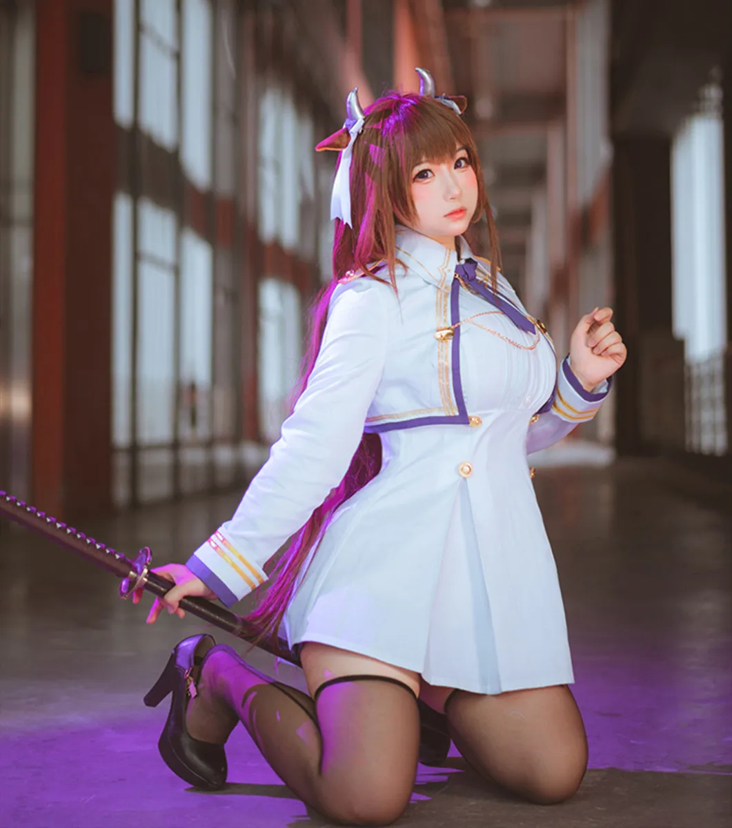 

Game Azur Lane IJN Kashino Maid Dress Cosplay Costume Combat Uniform Suit Party Christmas Halloween Role Play Clothing