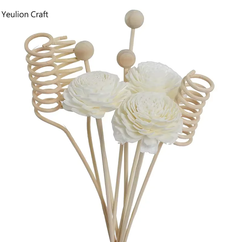 9-Piece Floral Aromatherapy Rattan Diffuser Sticks