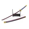 26cm Roronoa Zoro Swords Japan Anime Katana Zoro Shiyuusui Sword Metal Cosplay Weapon Prop Ornament Home Decor Kids Toy Gifts 5