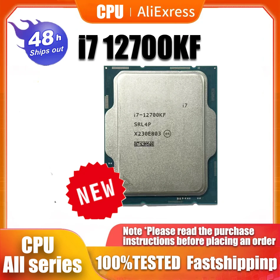 Nuovo Processore Cpu Intel Core I7 12700Kf 3.6 Ghz Twencore Two-Thread 10Nm L3 = 25M 125W Lga 1700 No Cooler