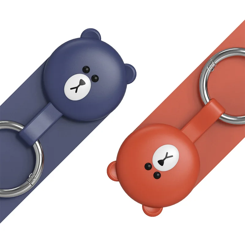 

For Airtag Case,Cute Cartoon Bear Protective Airtag Holder,Anti-lost Airtag Hoder For Men/Women