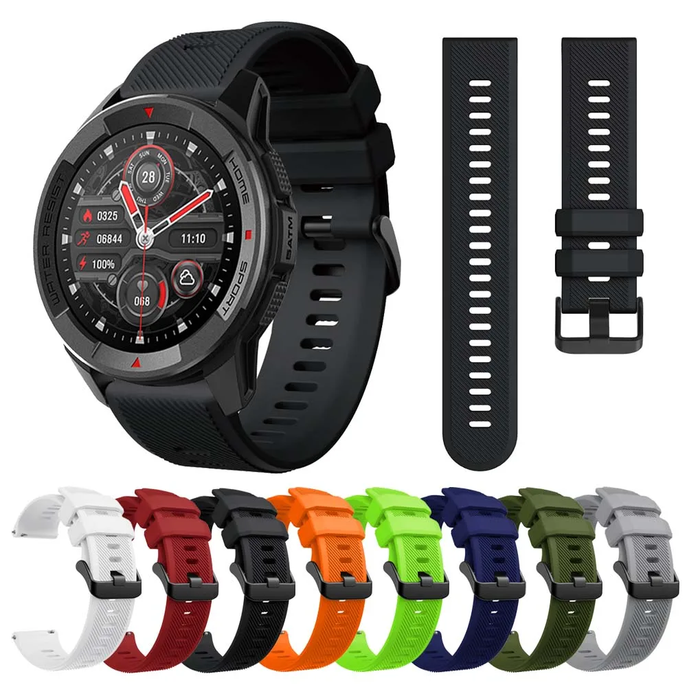 

Ремешок силиконовый для Mi bro Mibro Watch X1 / Mibro Watch A1 A2 C3 Lite2, спортивный браслет для наручных часов, аксессуары для умных часов, 22 мм