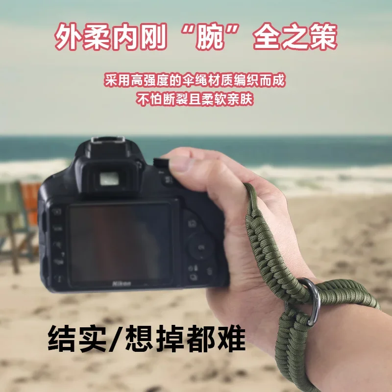 범용 카메라 손목 스트랩 벨트 핸드 로프, 캐논 200D 90D 후지 니콘 올림푸스 파나소닉 펜탁스 DSLR 카메라 액세서리