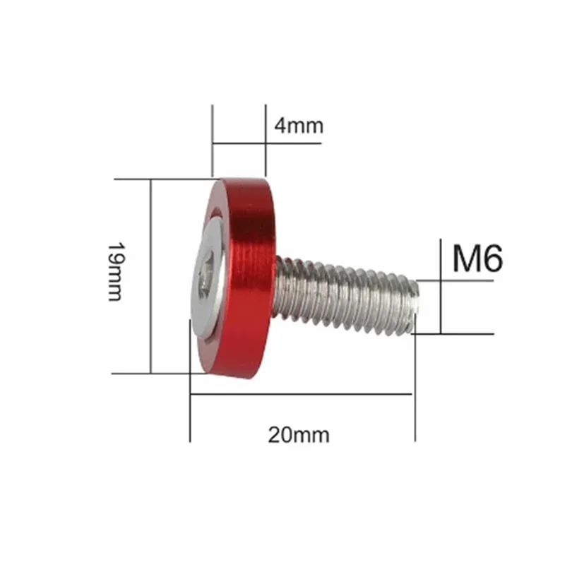 Universal 10pcs JDM Racing Autos M6 Gasket Hex Fasteners Fender Washer Bolt Engine Bay Fastener Kit Modification Accessories car accessories auto fasteners auto accessories