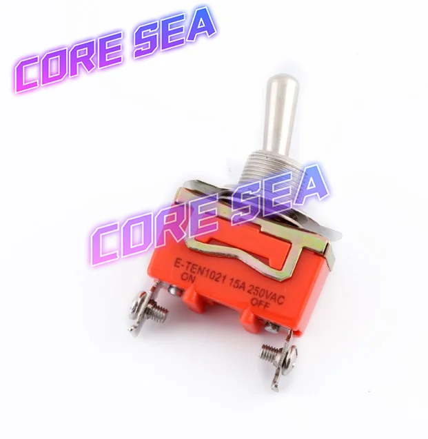 E-Ten1021 Interruttore A Pulsante Interruttore A Bilanciere Con Testa A Torsione 2 Pin 2 Velocità 15A/250V