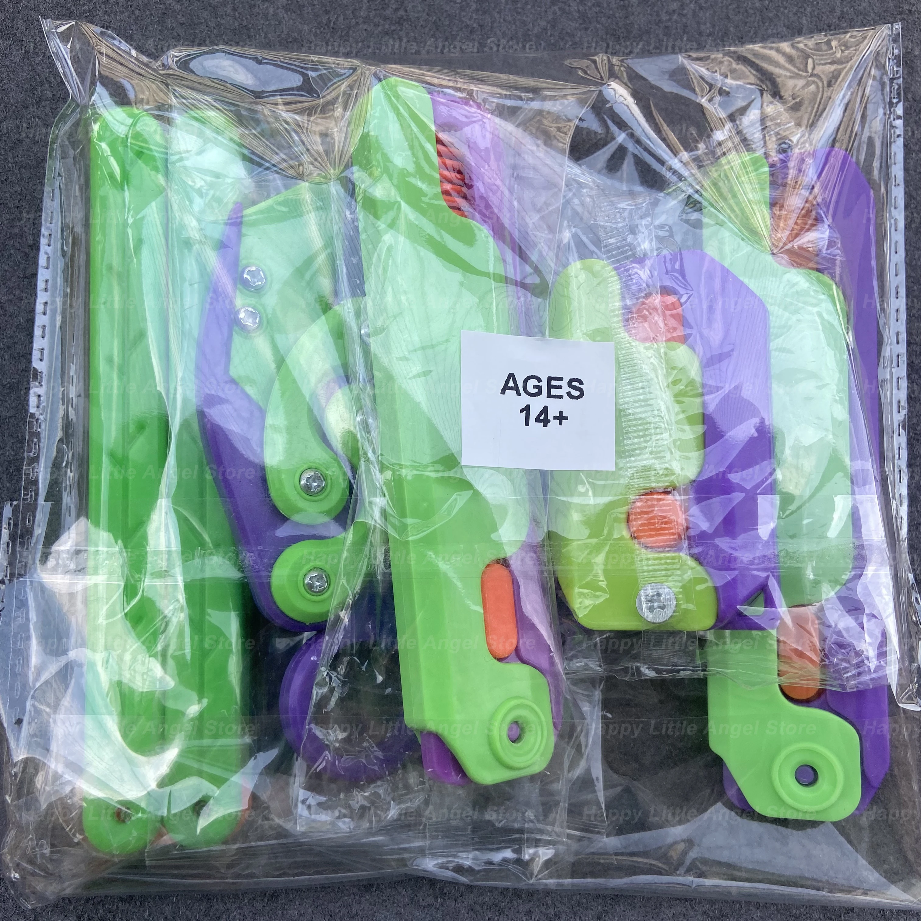 3D Printing Plastic Butterfly Claw Knife Carrot Gravitys Knife Decompression Toy Children Decompressions Push Card Small Toy 3d printed toy carrot knife toy fidget toys miniature figurines