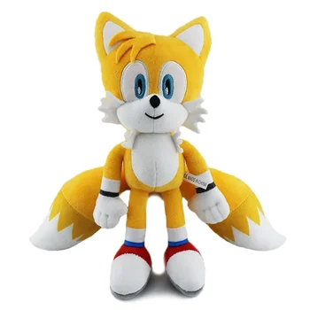 30cm High Quality Sonic Plush Toy Knuckles Tails Amy Rose Plush Doll Cute Soft Stuffed Plush Doll Birthday Gift for Children 7