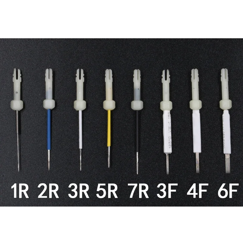 

Тату-игла Dermograph, 50 шт., оригинальная металлическая игла для перманентного макияжа бровей и губ